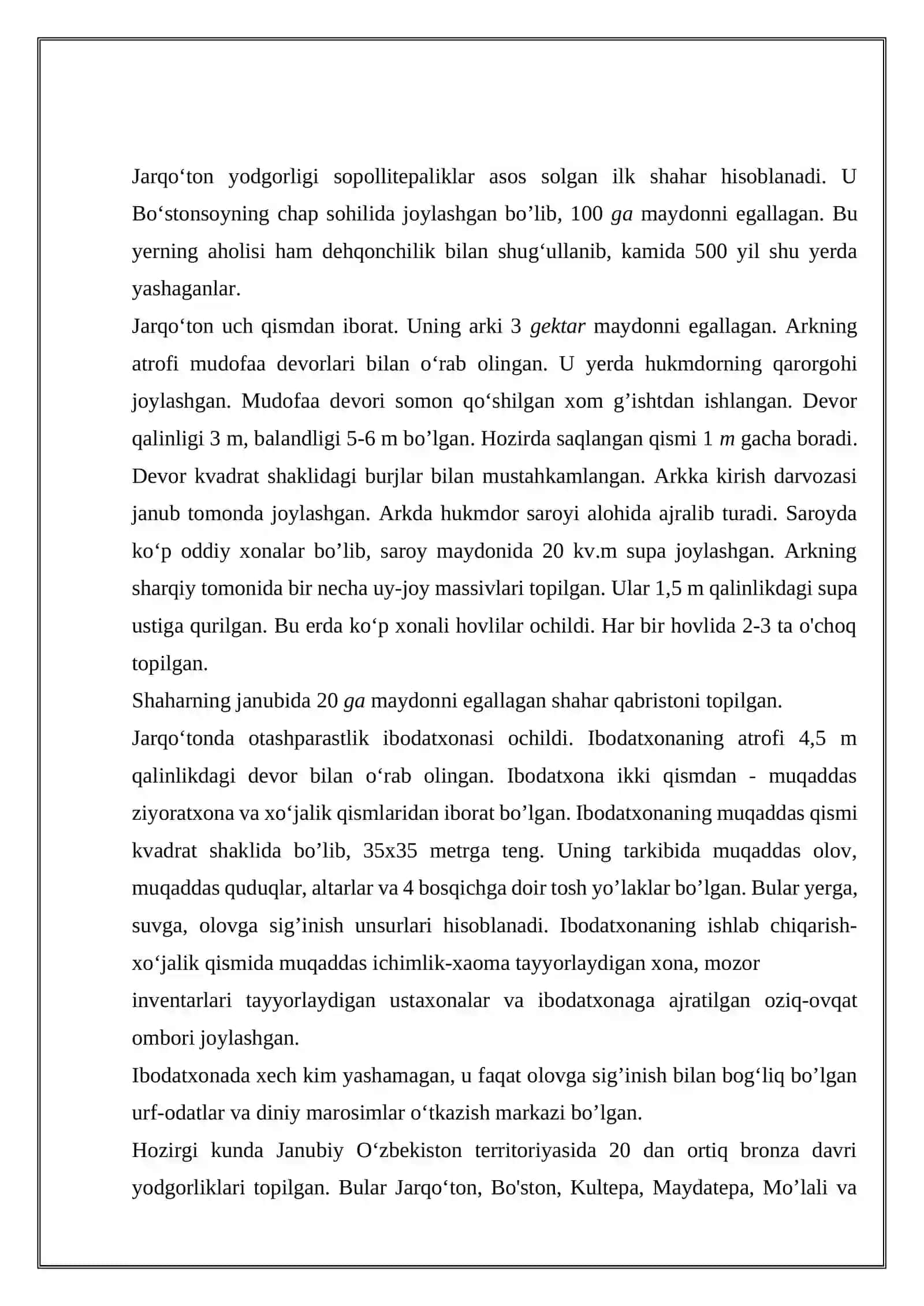 Oʻzbekiston hududida ilk shaharlar 4
