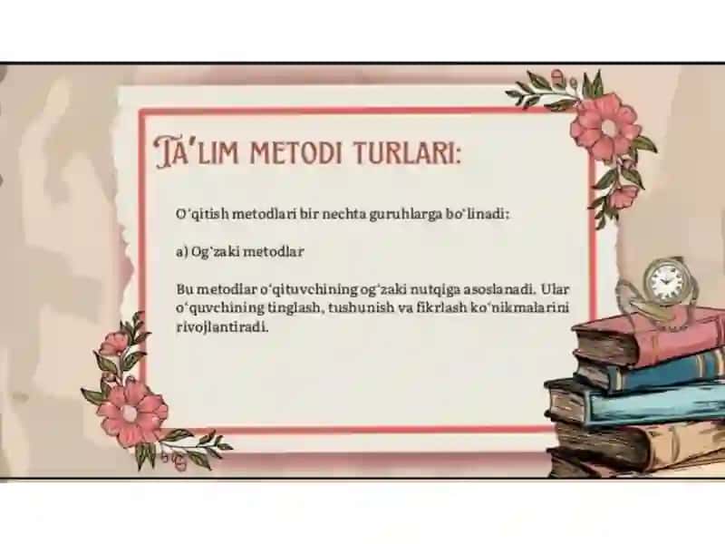 Ta'lim metodlari 4