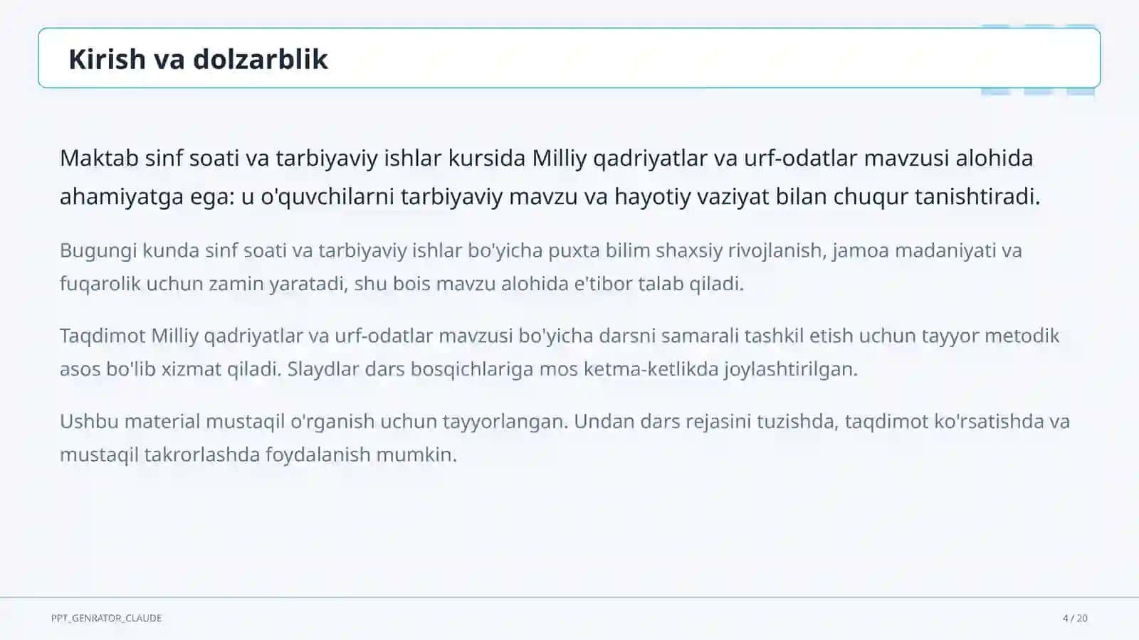 Milliy qadriyatlar va urf-odatlar 4