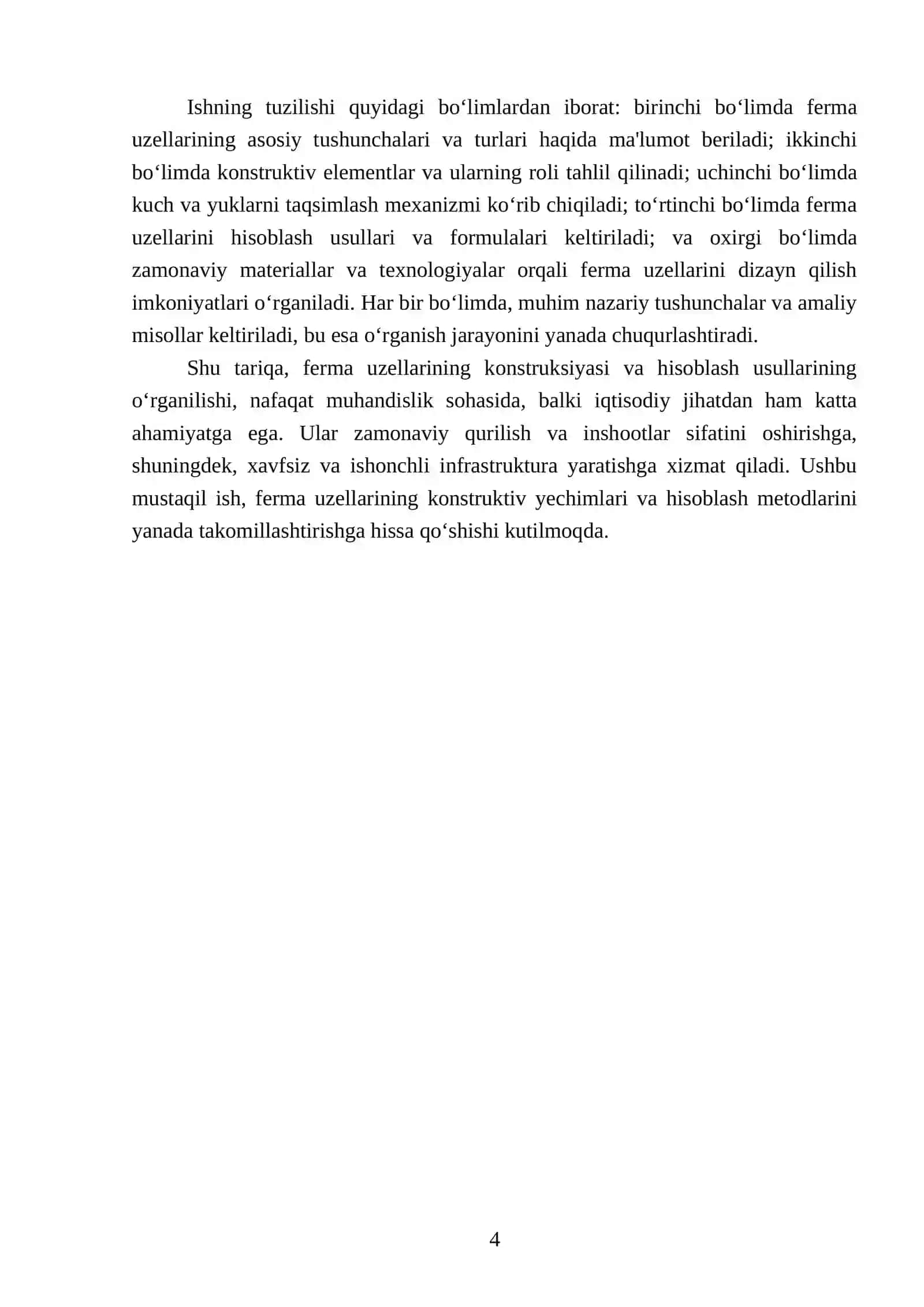 Ferma uzellarining konstruksiyasi 4