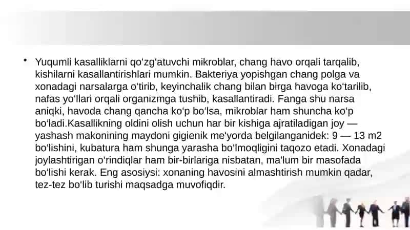 Kasalxona ichi infeksiyalarini kelib chiqishi uchun havo muhitining bakteriologik ifloslanganligining ahamiyati 4