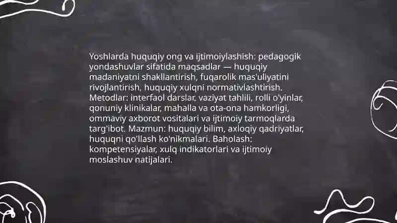 Huquqiy tarbiya ijtimoiylashish omili sifatida 4