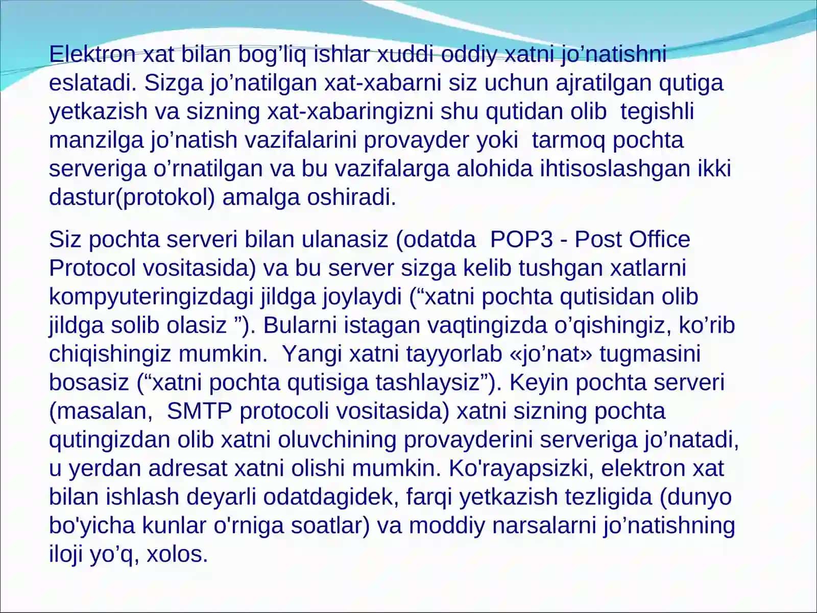 Elektron Pochta(E-mail) 4