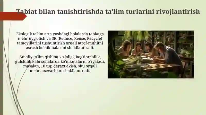 Tabiatshunoslik ta'limi 4