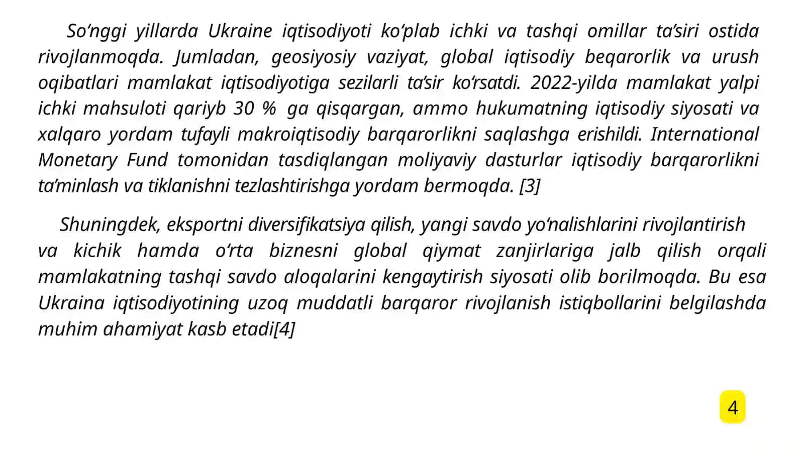 Ukraina iqtisodiyoti va emperik tahlili 4
