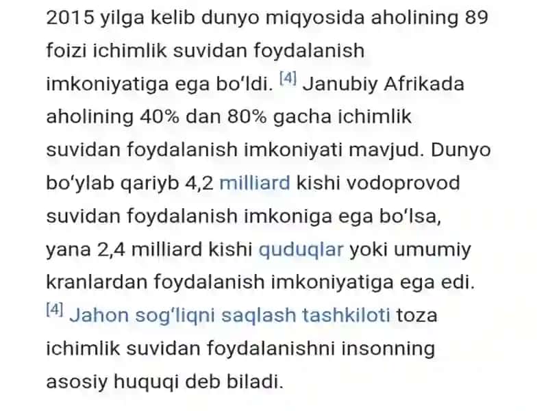 Ichimlik suvining sifatini yaxshilashdagi asosiy usullar 4
