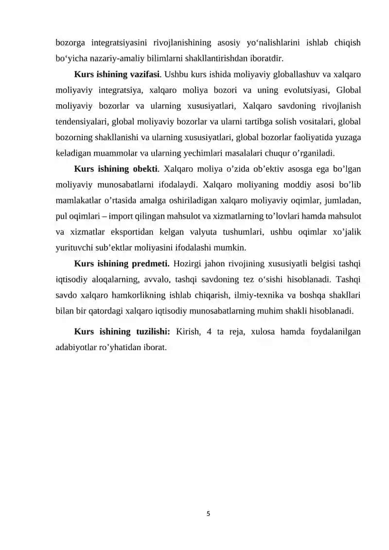 GLOBAL MOLIYAVIY BOZORLAR VA ULARNI TARTIBGA SOLISH VOSITALARI 4