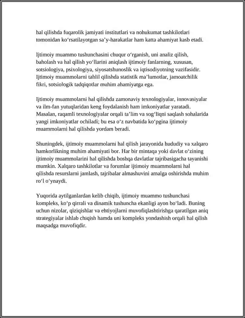 Ijtimoiy muammo tushunchasi 4
