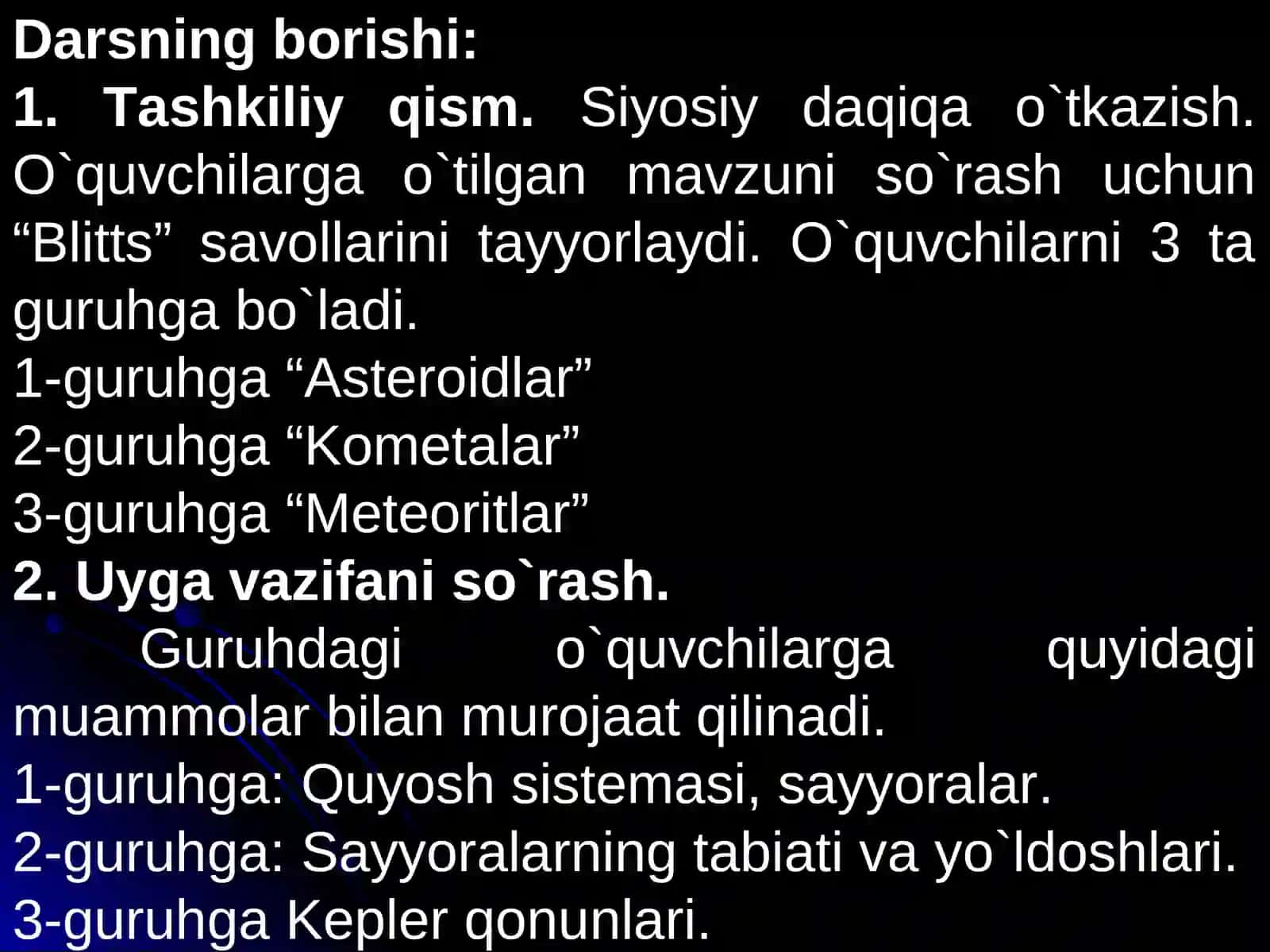 Mayda osmon jismlari 4