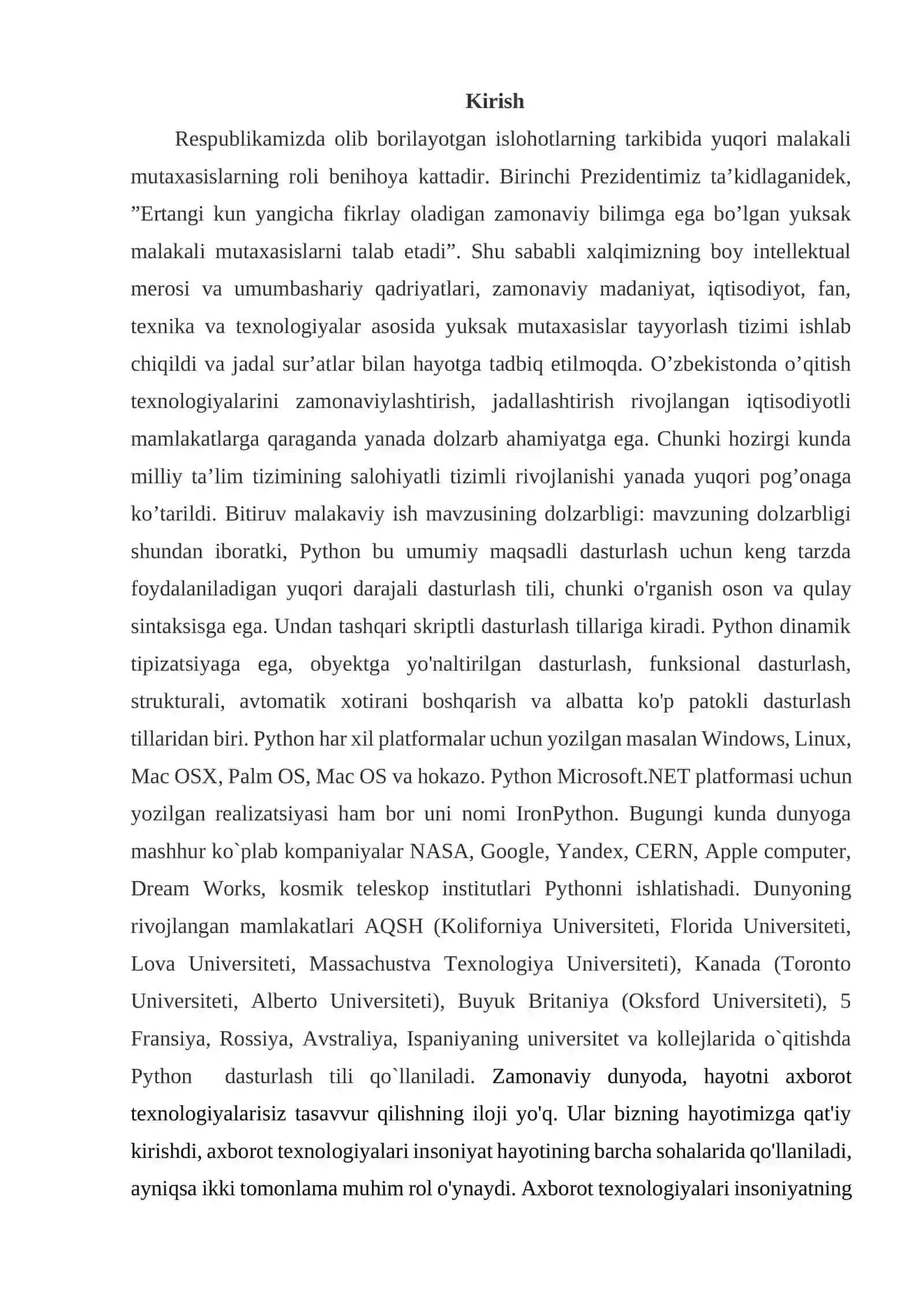 DASTURLASH ASOSLARI KURSI 4