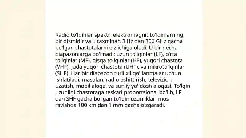 Simsiz axborot o'tkazish muxiti va ularning texnik ko'rsatgichlari 4