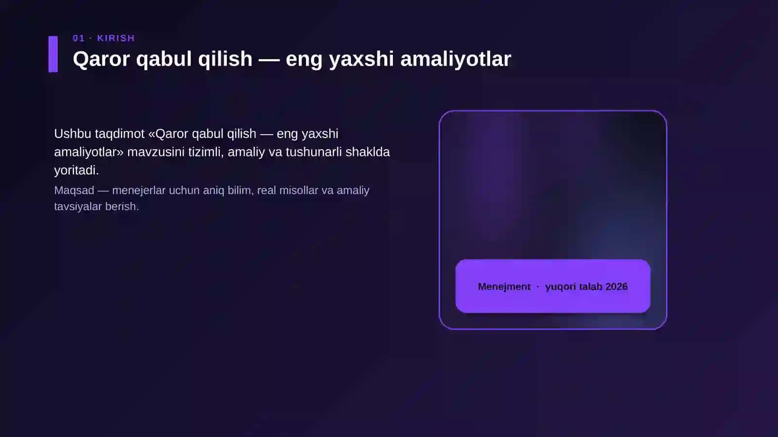 Qaror qabul qilish — eng yaxshi amaliyotlar 4