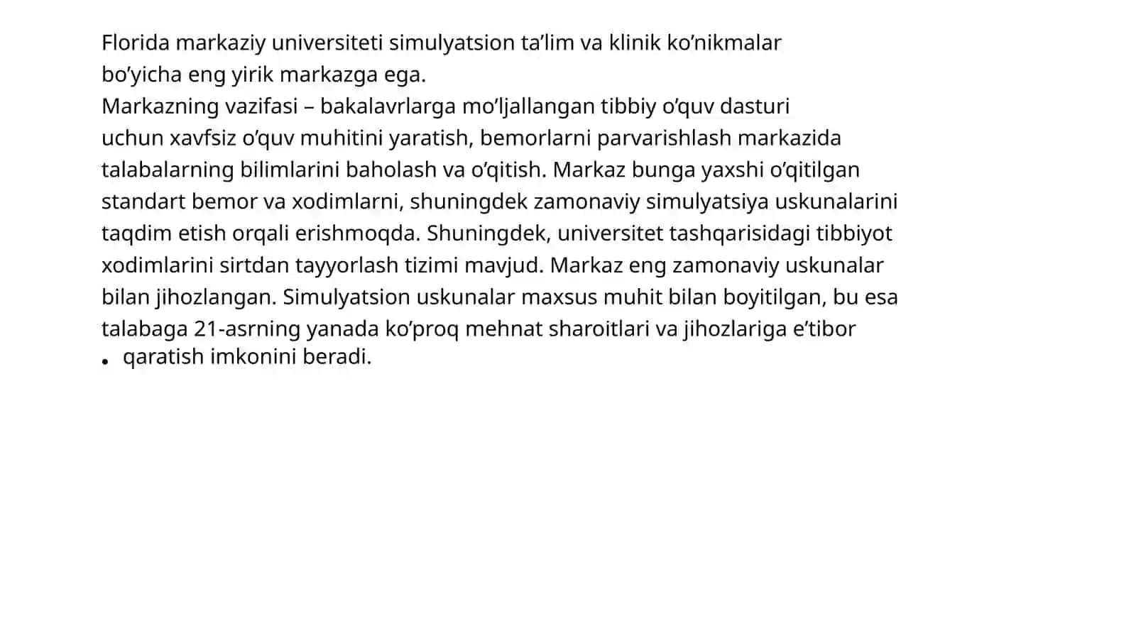 Simulyatsiya usullari va Simulyatsiya tibbiyotini ishlab chiqish 4