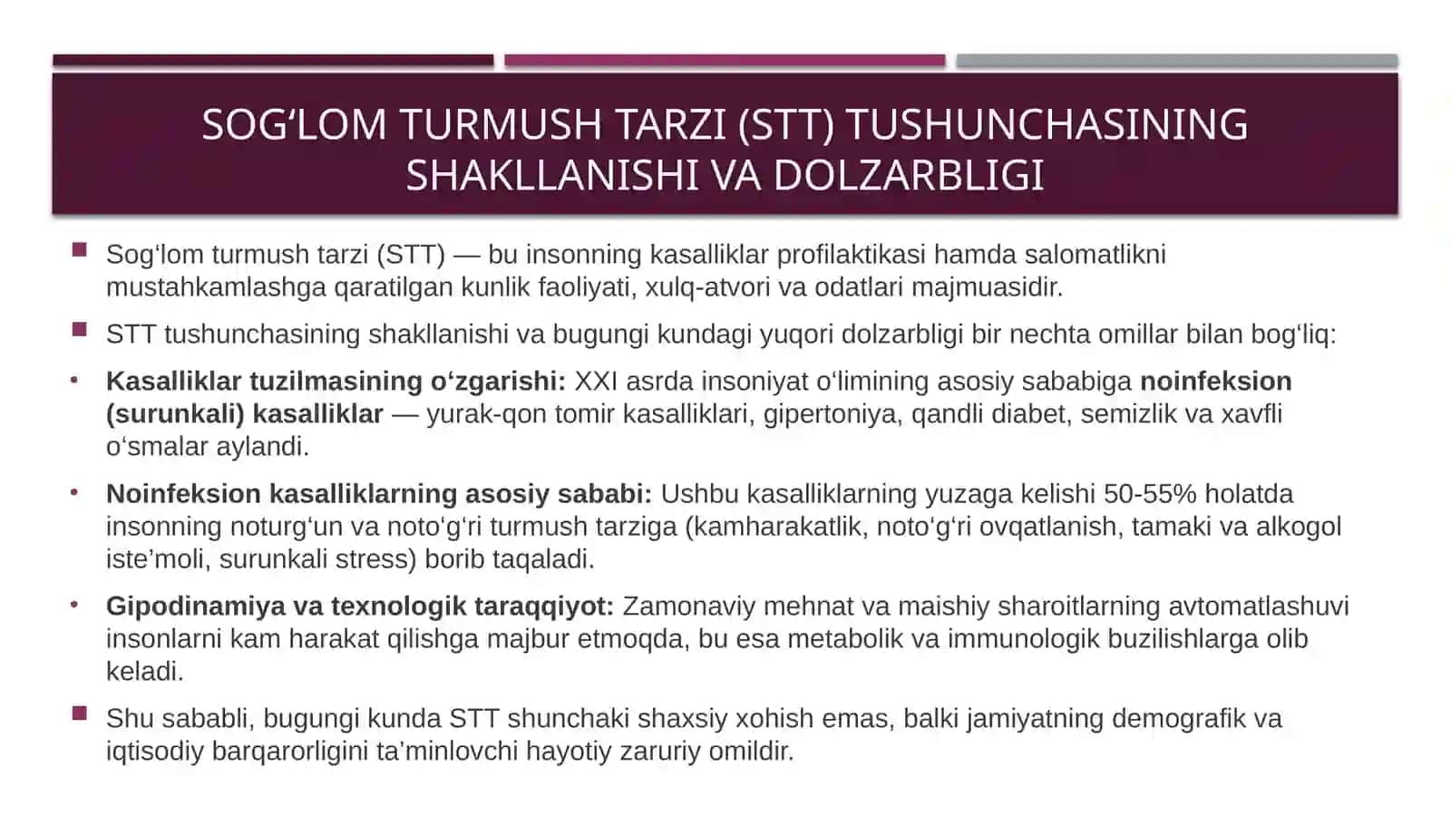 Salomatlik va sog‘lom turmushtarni ijtimoiy qirralari 4