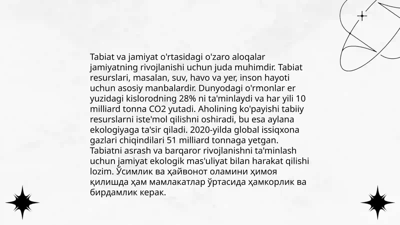 "Tabiat-jamiyat" tizimi evolyutsiyasi va uning oqibatlari 4