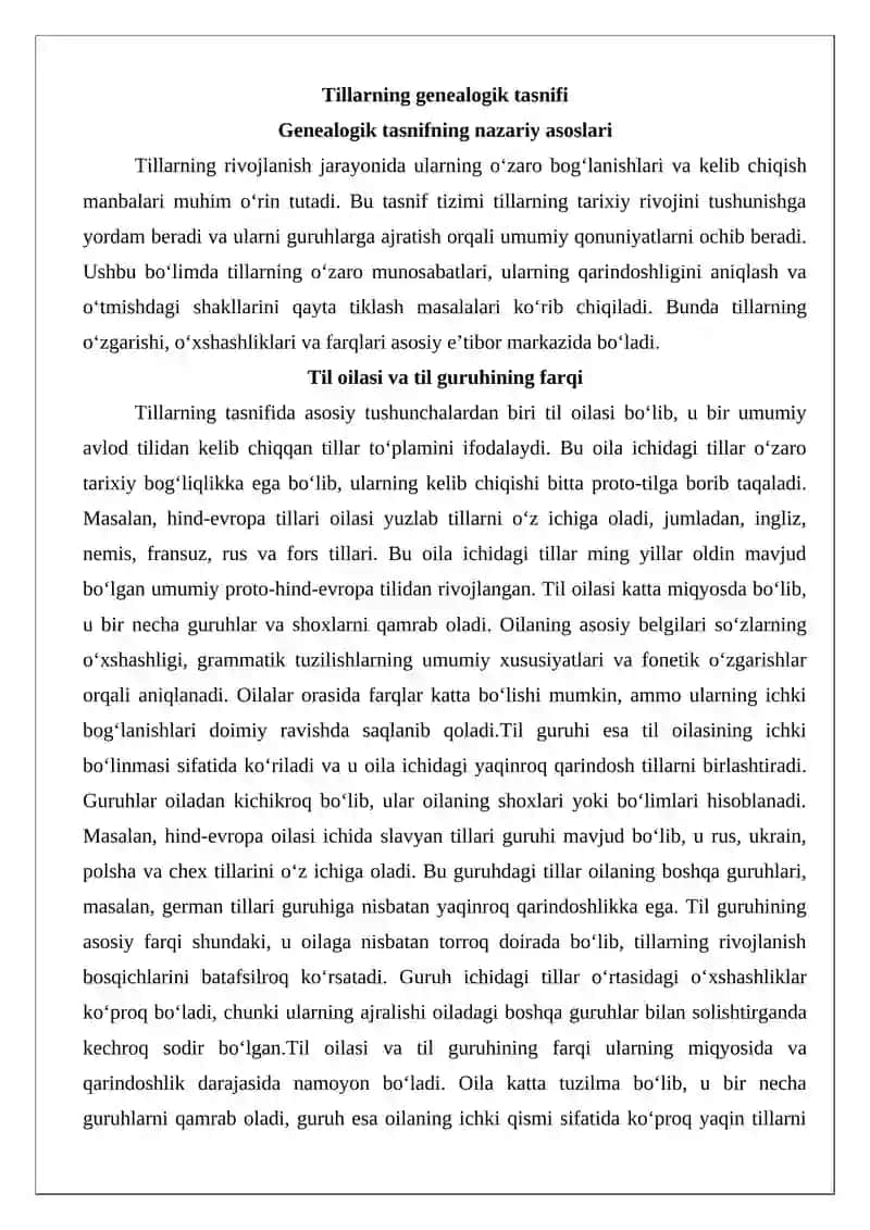 Tillarning genealogik tasnifi 4