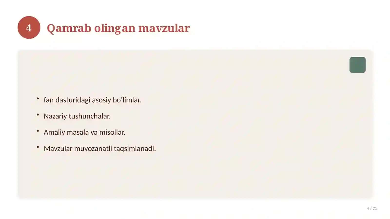 Informatika fanidan 11-sinf test savollari to'plami 4