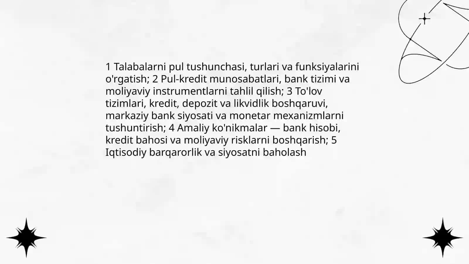 Pul va banklar fanining predmeti 4