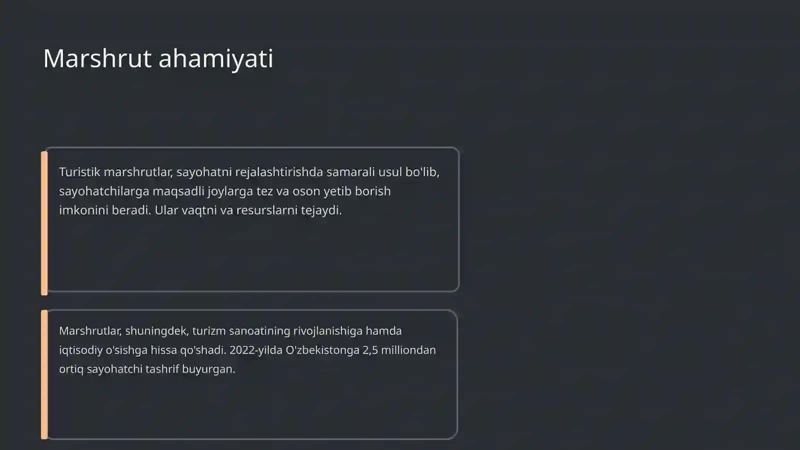 Turistik marshrutni rejalashtirish 4
