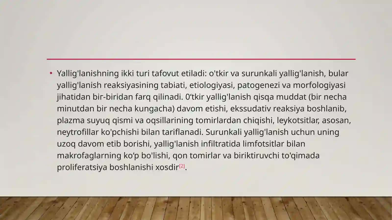 Yallig’lanish reaksiyalari vaqtida hujayralarning o’zaro tasiri 4
