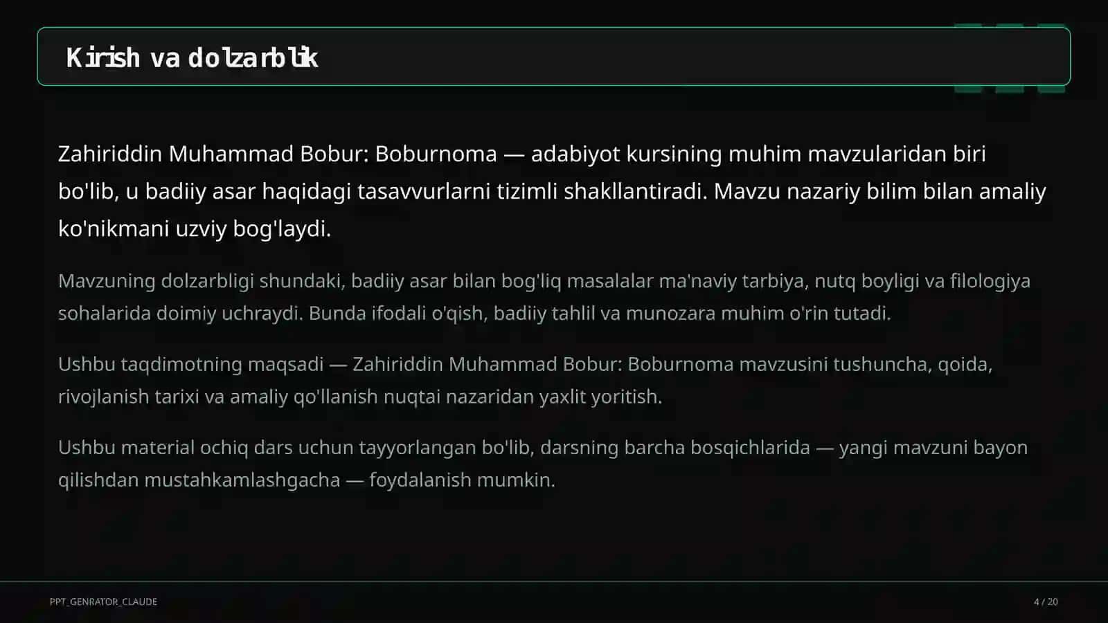 Boburnoma 4