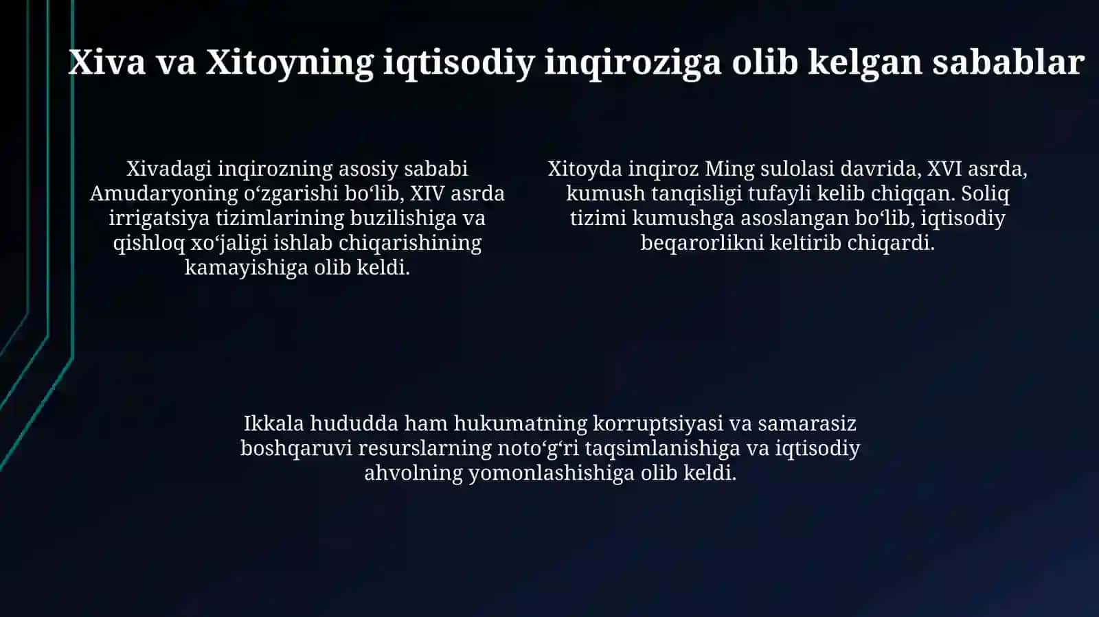 Xiva va Xitoyning iqtisodiy inqirozi 4