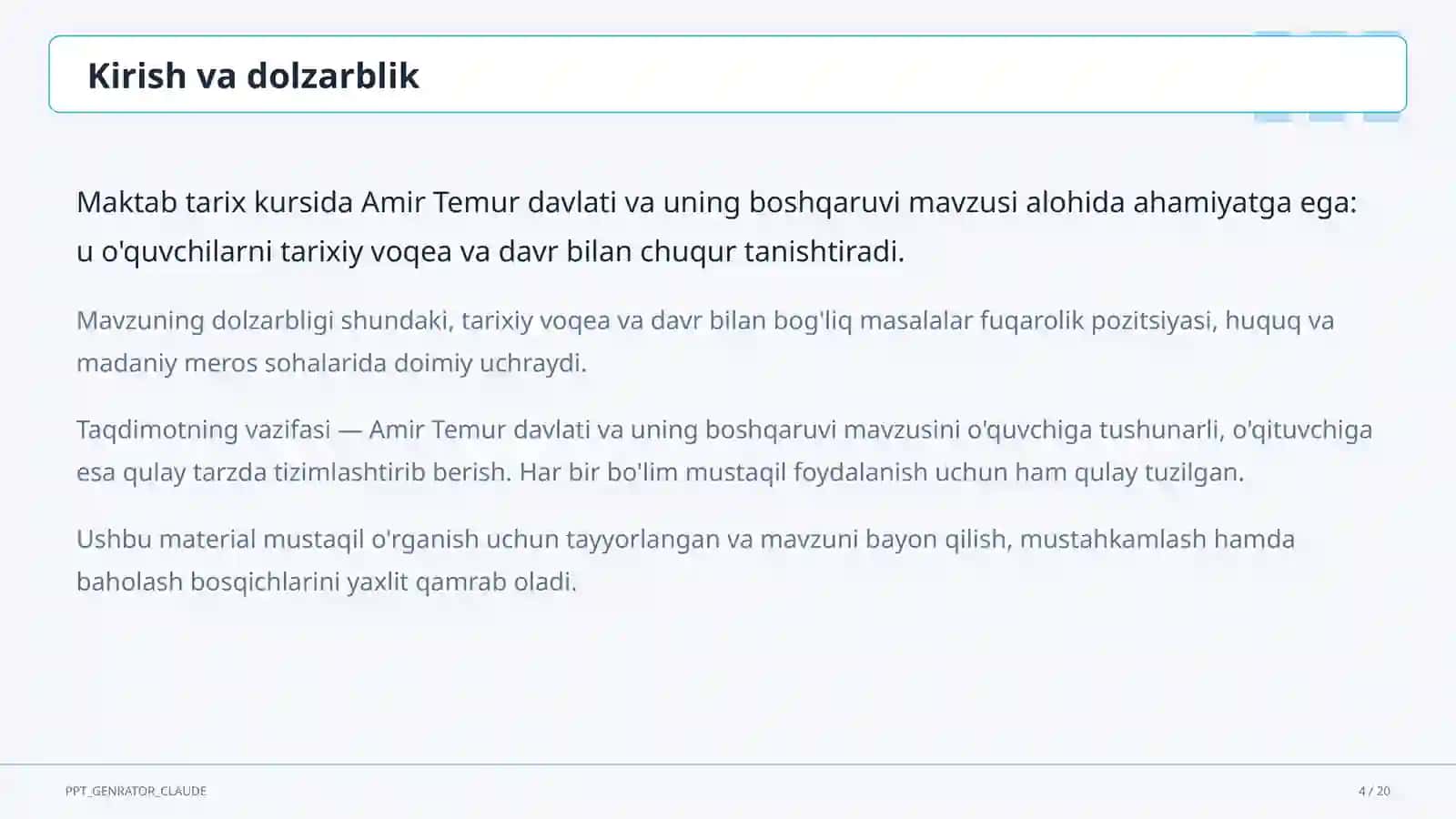 Amir Temur davlati va uning boshqaruvi (8-sinf) 4
