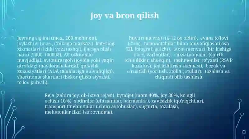 Mehmonhona tashkil etish 4