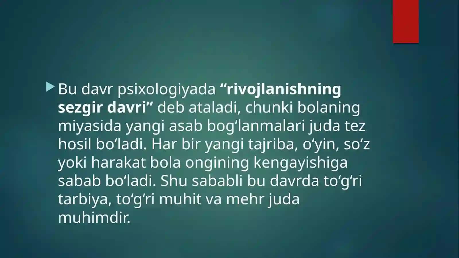 Ilk  bolalik   davring  umumiy  tavsifi 4