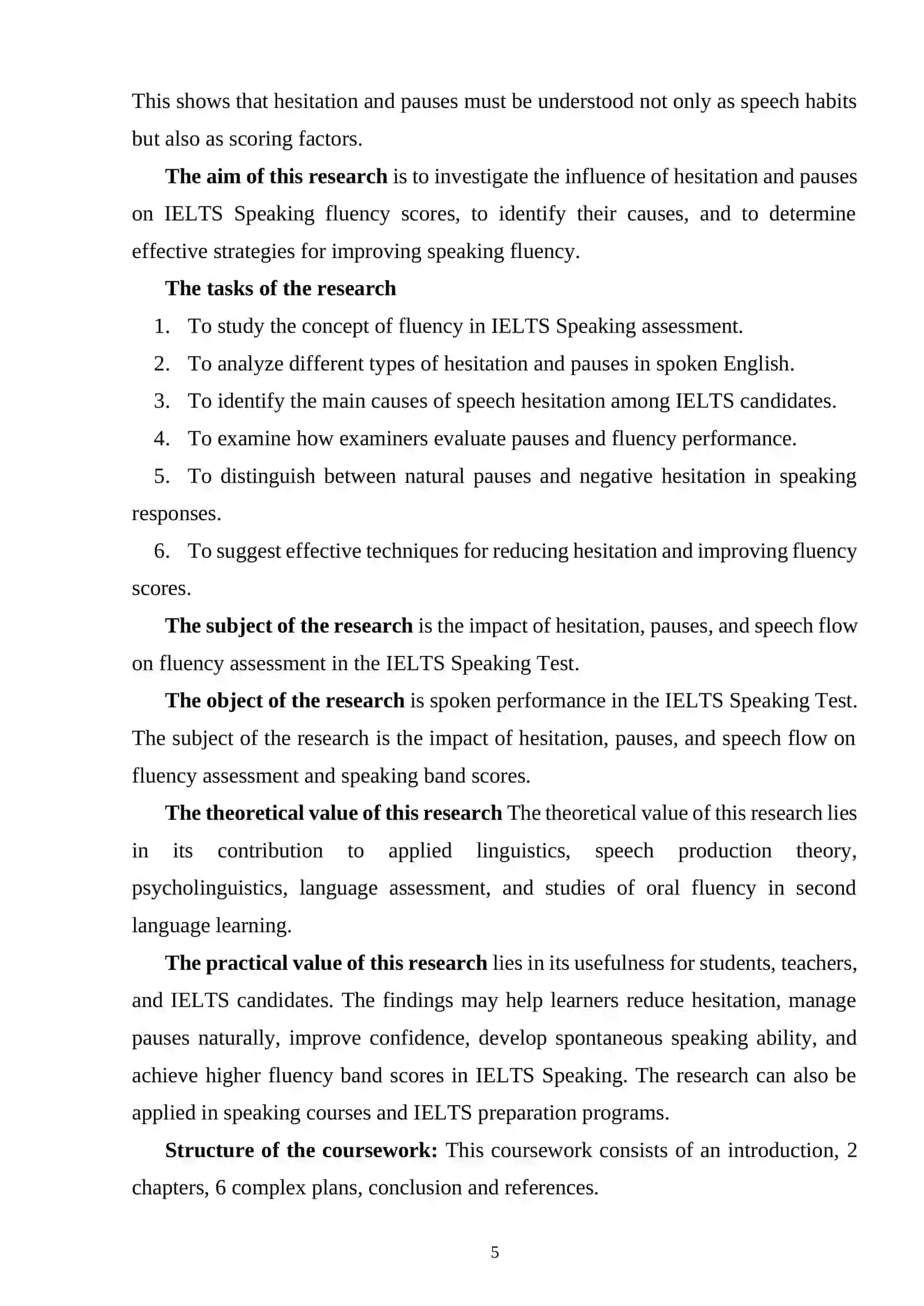 The Influence of Hesitation and Pauses on IELTS Speaking Fluency Scores 4