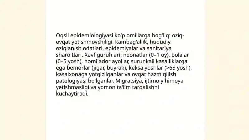 Oqsil etialogiyasi epidemiologiyasi 4
