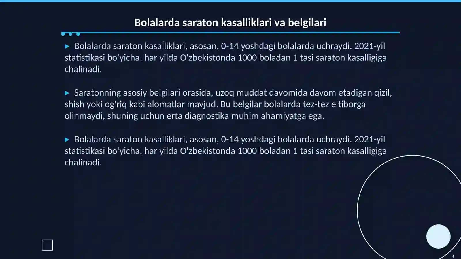Uzoq muddatli kasal bolalarning oʻziga xos xususiyatlari 4