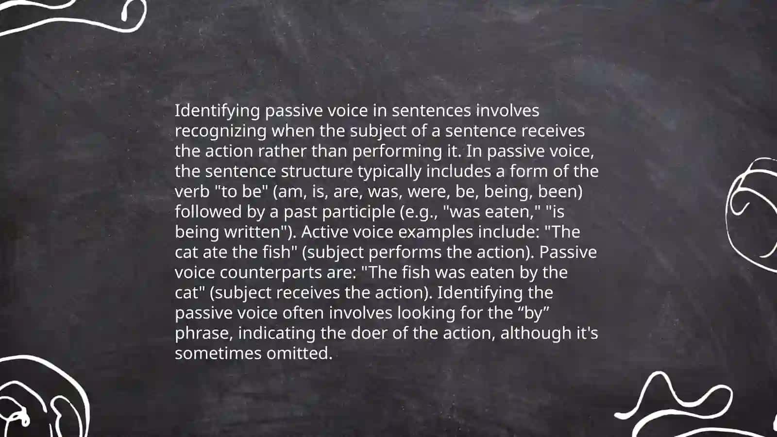 Practicing active and passive voice 4