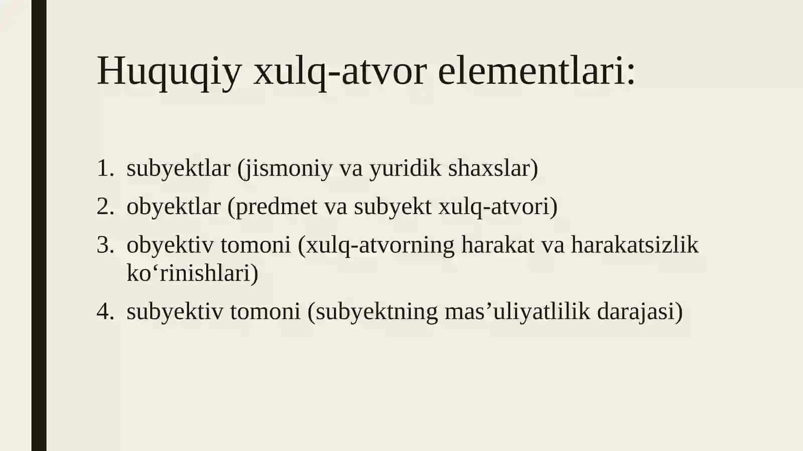 Huquqiyxulq-atvort, huquqbuzarlikva yuridik javobgarlik 4