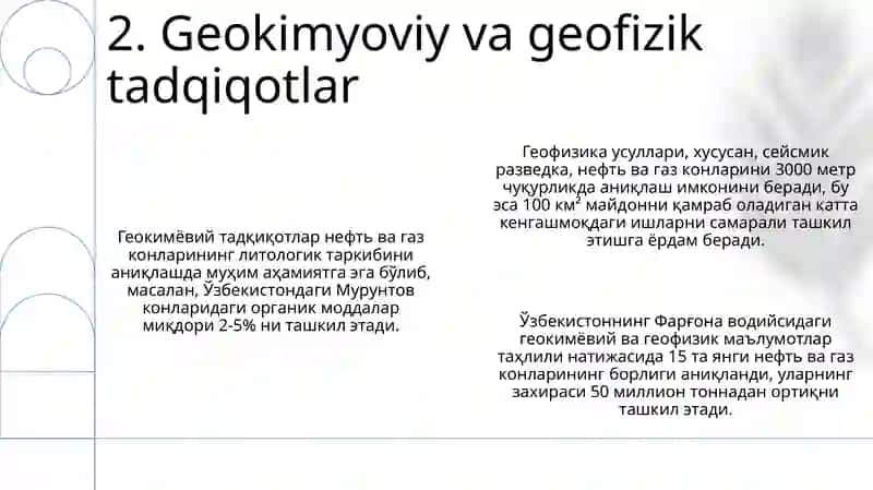 Neft va tabiiy gazning yer postida hosil bolishi (generatsiyasi) 4