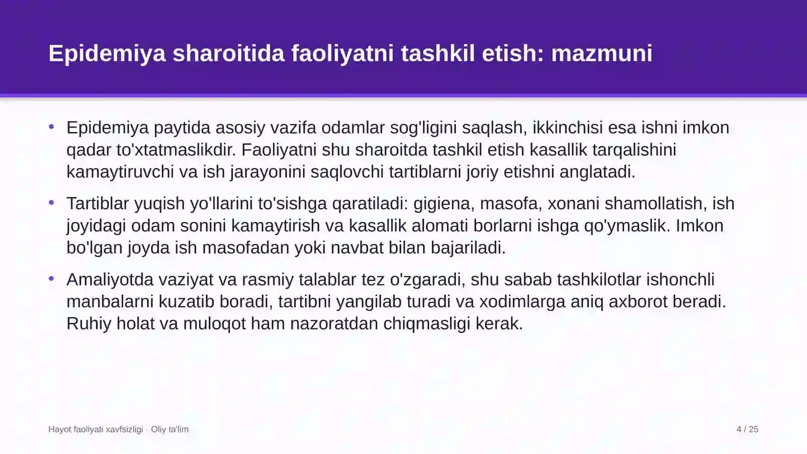 to'qimachilik korxonalarida epidemiya sharoitida faoliyatni tashkil etish 6511 4
