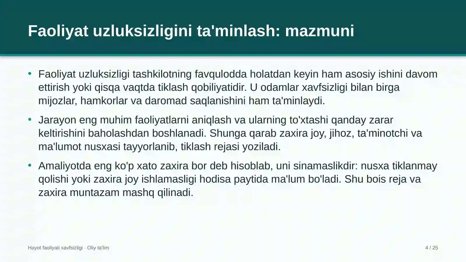 Zargarlik do'konlarida faoliyat uzluksizligini ta'minlash 4