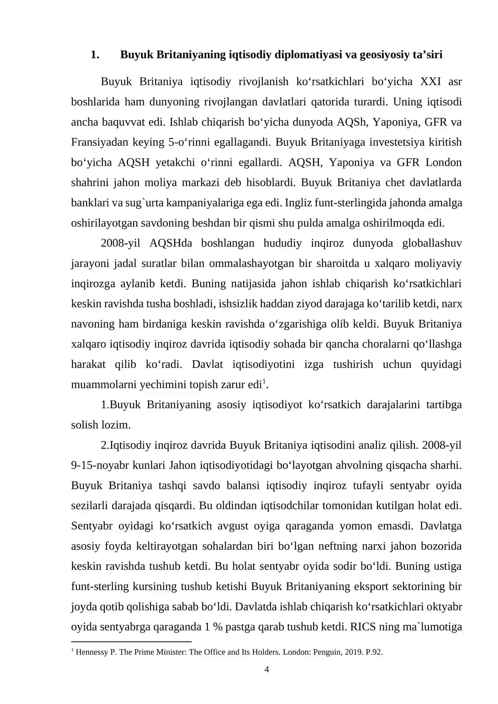 Buyuk Britaniya yangi davrda tarixiy rivojlanishning asosiy voqealari va jarayonlari 4