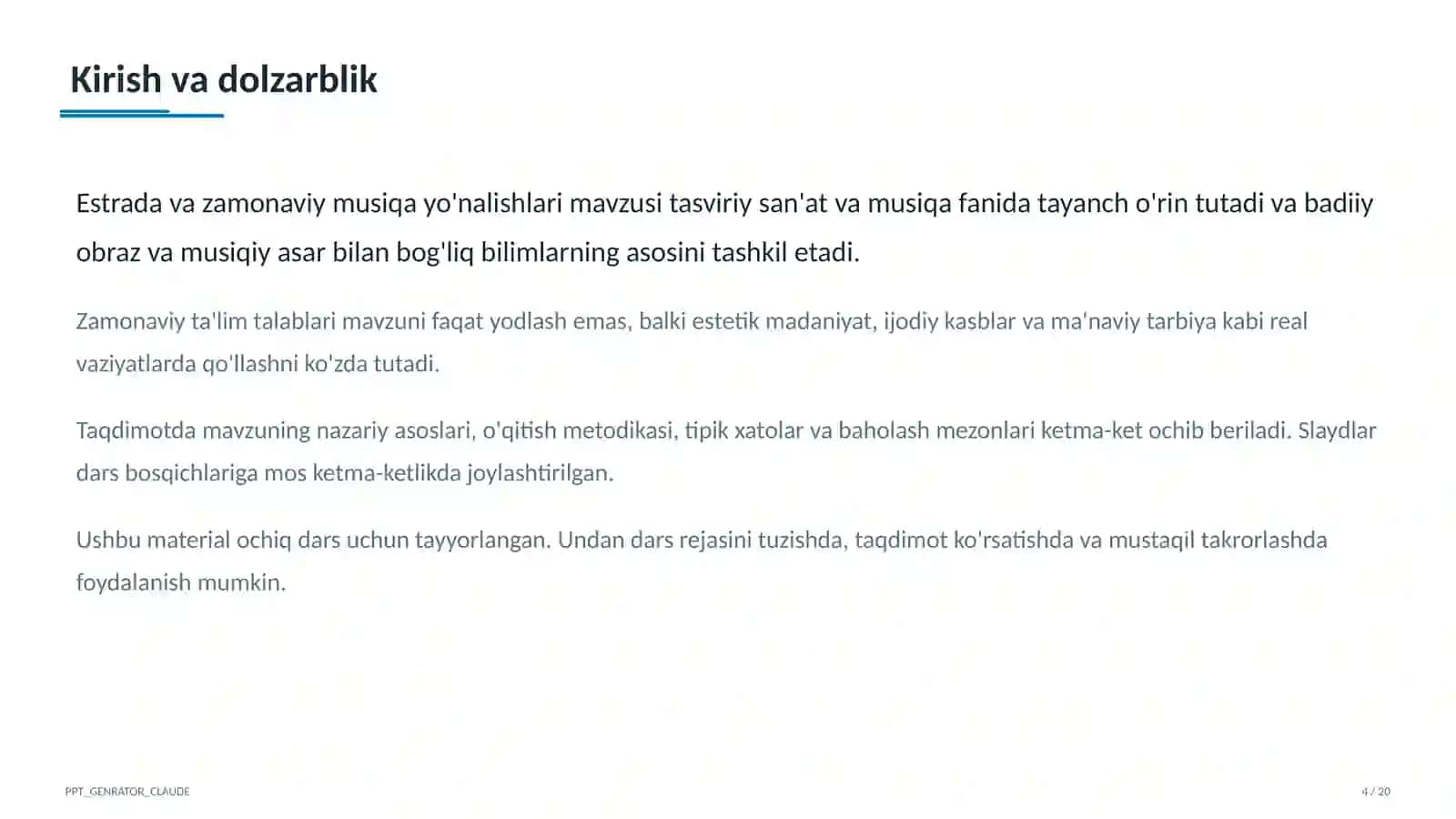 Estrada va zamonaviy musiqa yo'nalishlari (7-sinf) 4