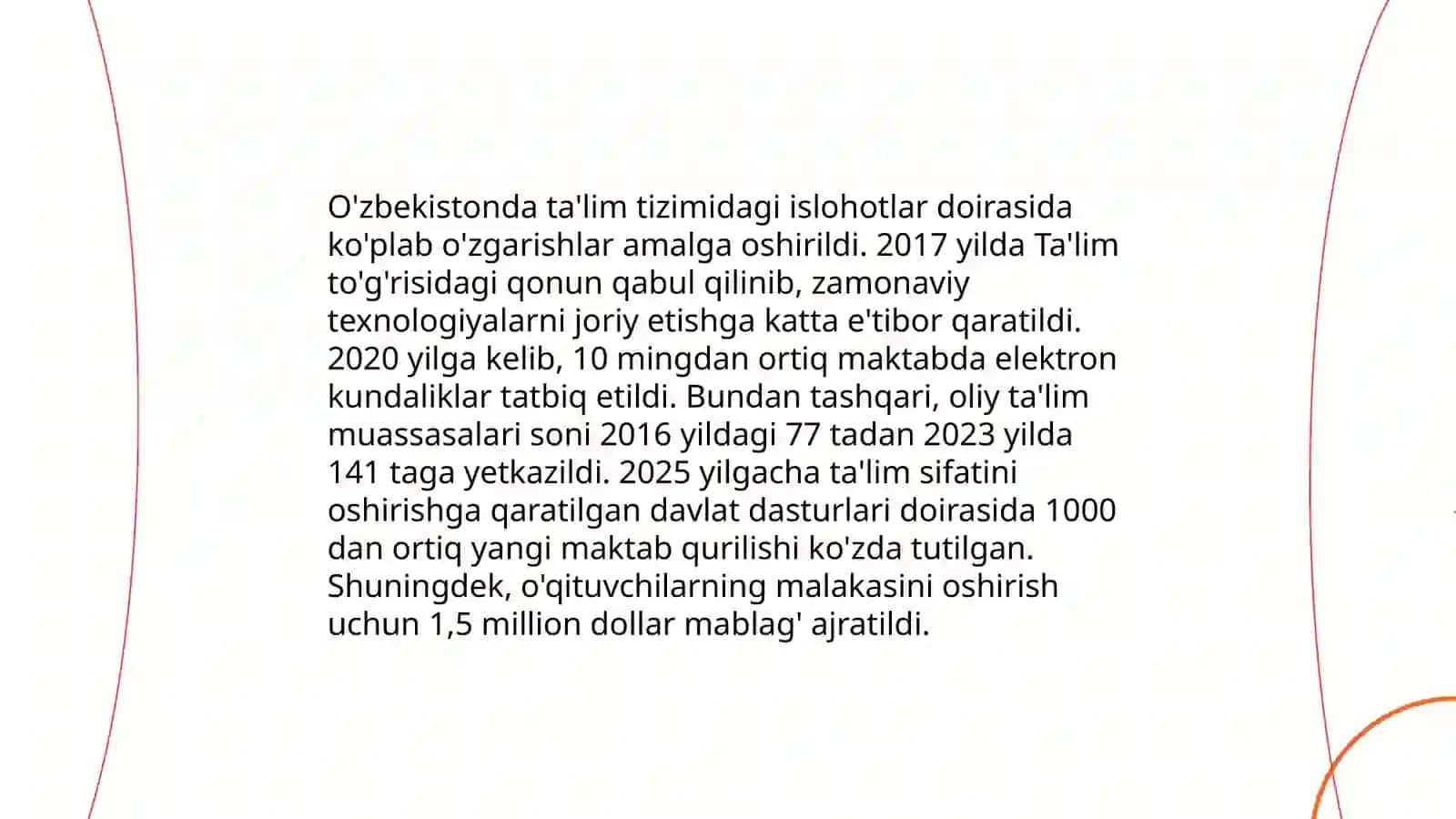 Yangi Oʻzbekistonda amalga oshirilayotgan maʼnaviy oʻzgarishlar 4