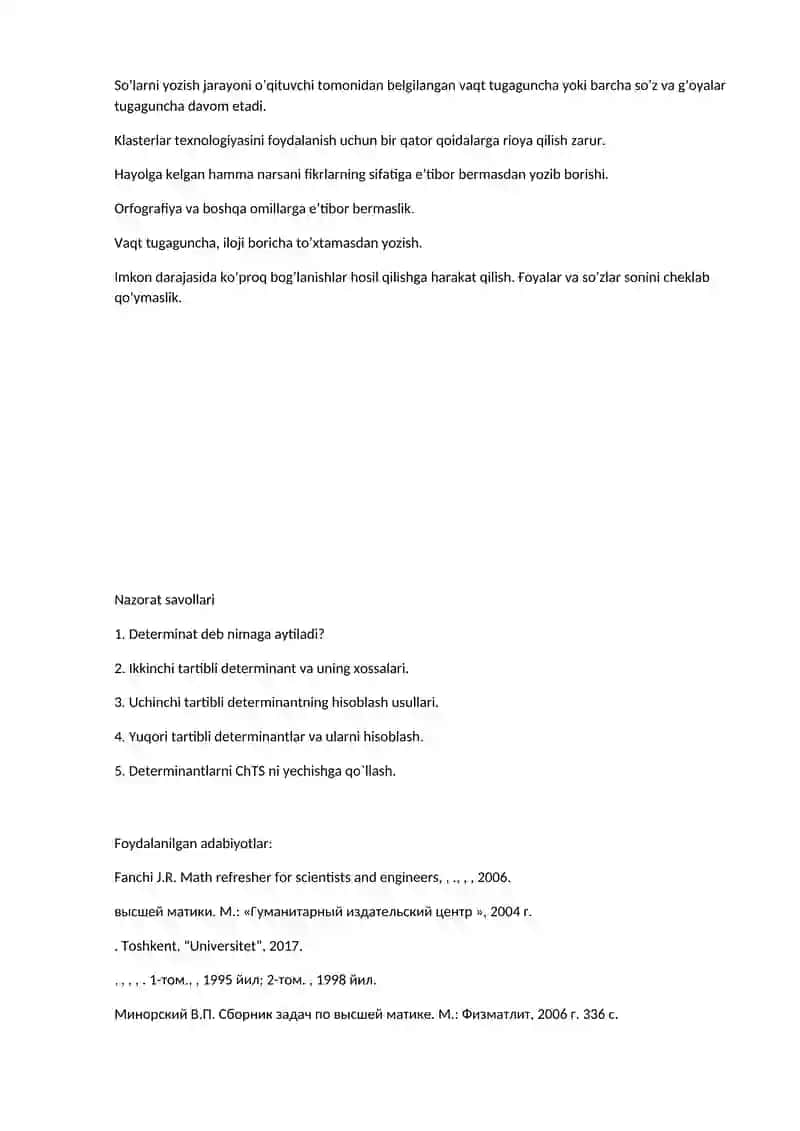 Determinantlar 4