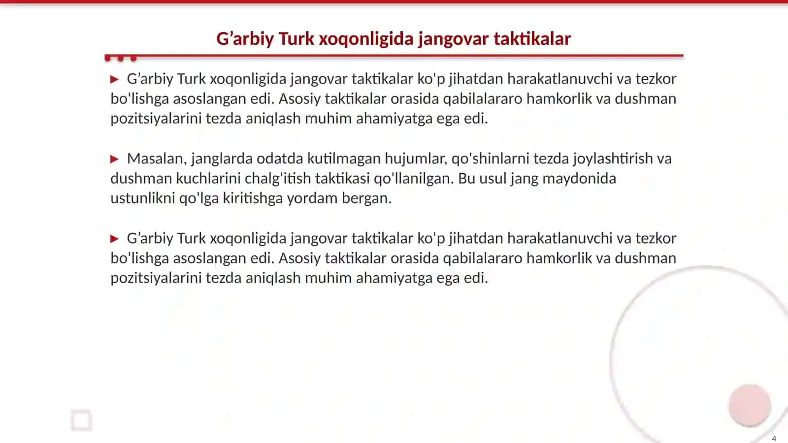 G’arbiy Turk xoqonligida harbiy strategiyalar 4