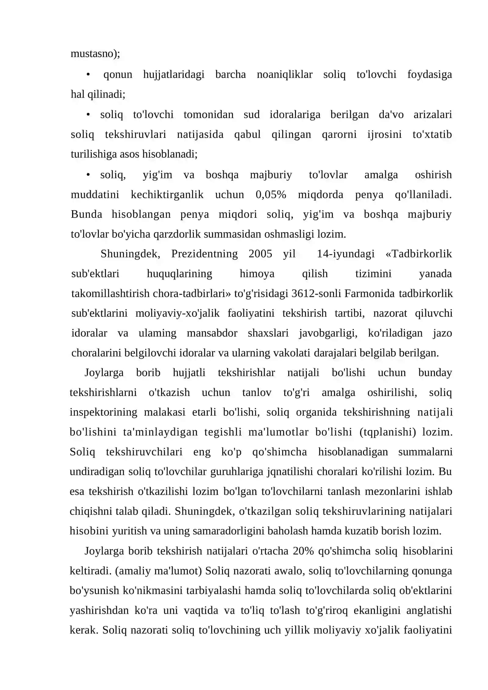 Soliq nazoratini erkinlashtirish va takomillashtirish masalalari 4