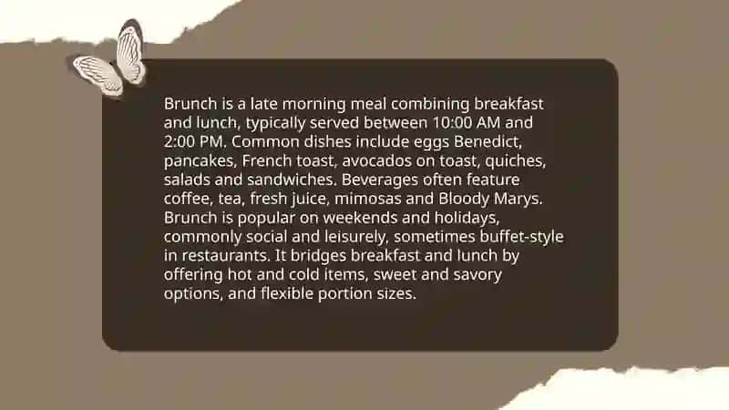 Meal times 4