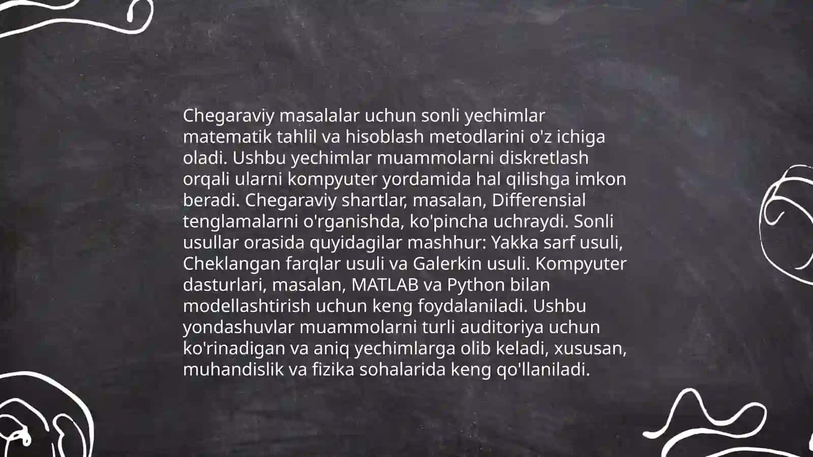 Oddiy differensial tenglamalarni sonli yechishda yangi dasturlar yaratish va murakkab tenglamalarni yechish uchun dasturlar yaratish 4
