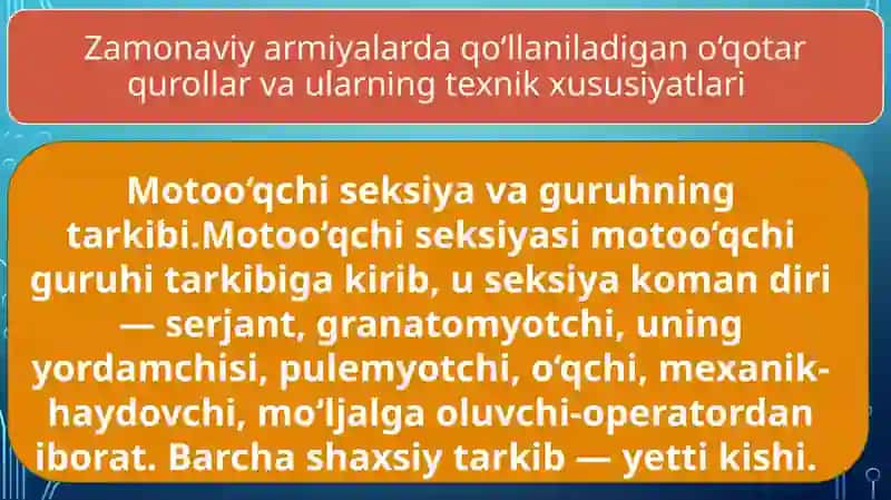 Zamonaviy armiyaning asosiy qurol-aslahalari 4