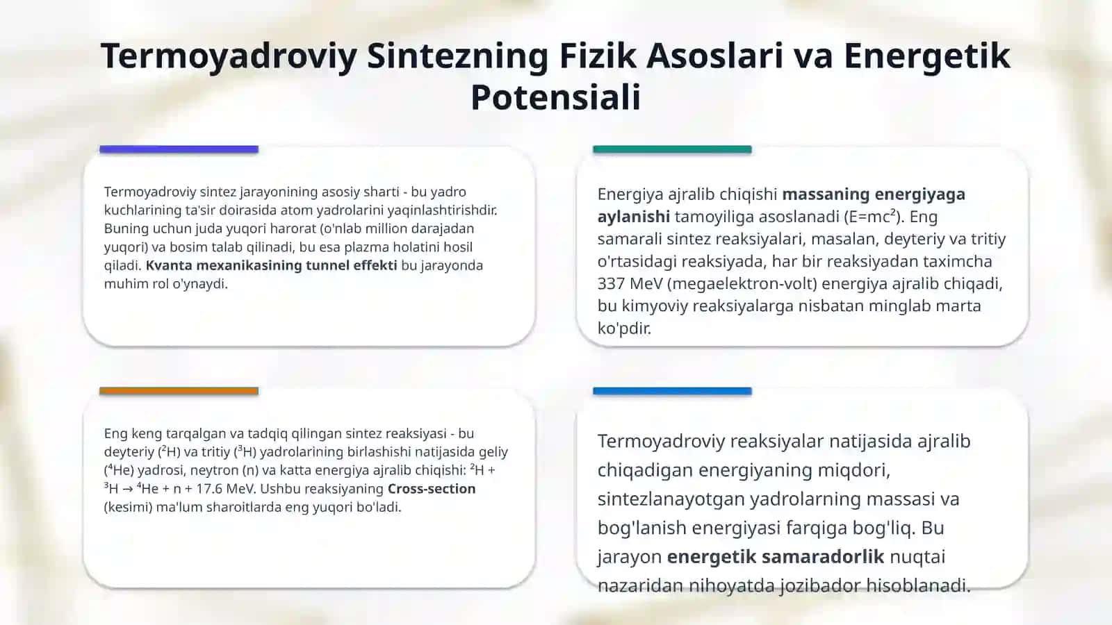 Termo yadroviy reaksiyalar 4