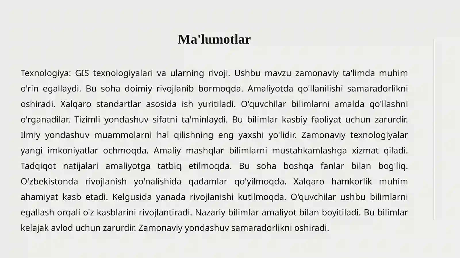 GIS IMKONIYATLARI 4