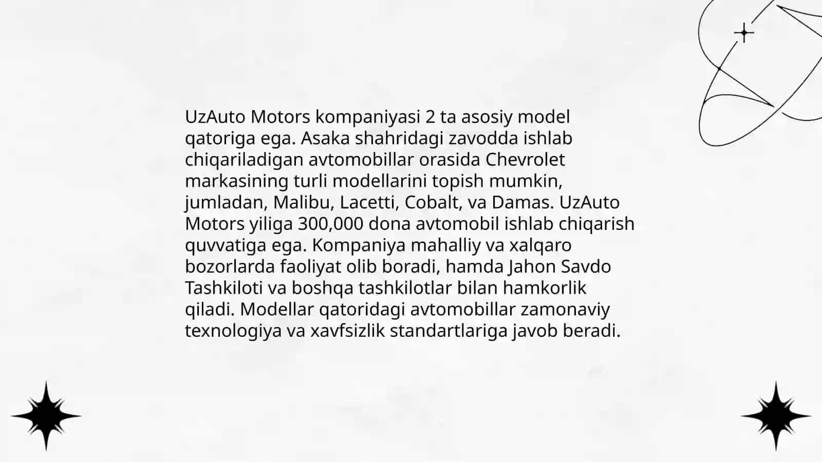 UzAuto Motorsning tarixi 4