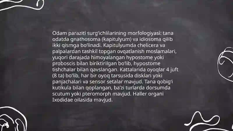 Odamlar paraziti sorug'chilar sinfi 4